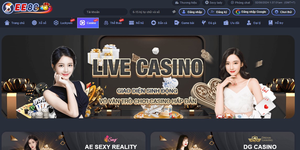 Casino Online ee88 - Trải nghiệm cá cược trực tuyến đỉnh cao