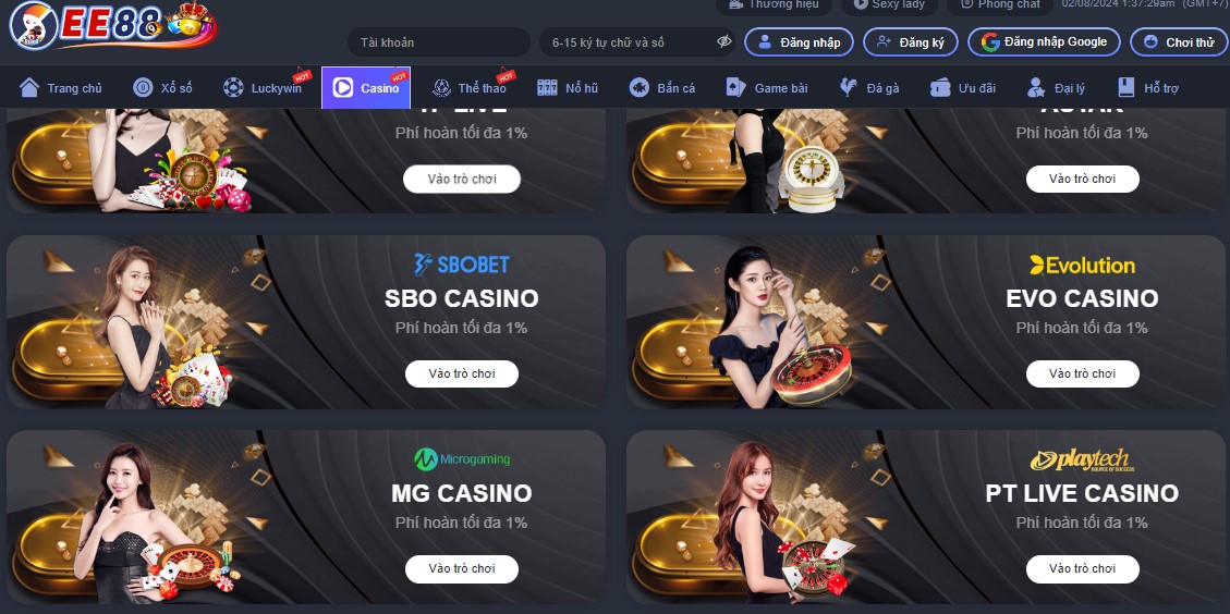 Những điều cần lưu ý khi chơi tại casino ee88